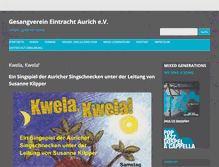 Tablet Screenshot of eintracht-aurich.de